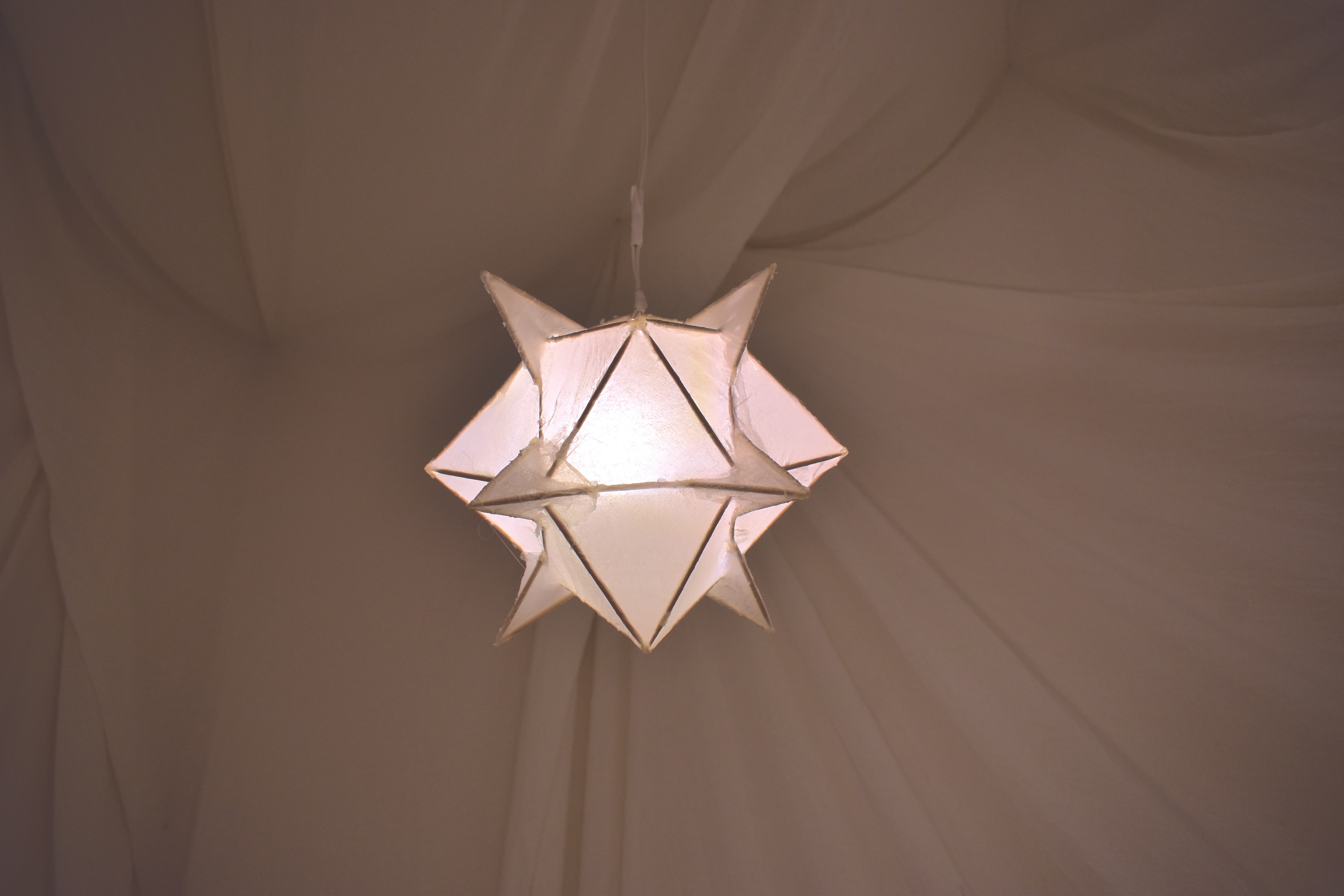 Big Paper Mâché Lamp